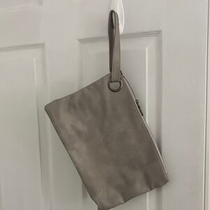 Gray Wristlet Clutch